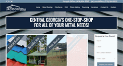 Desktop Screenshot of jacksonmetalroof.com